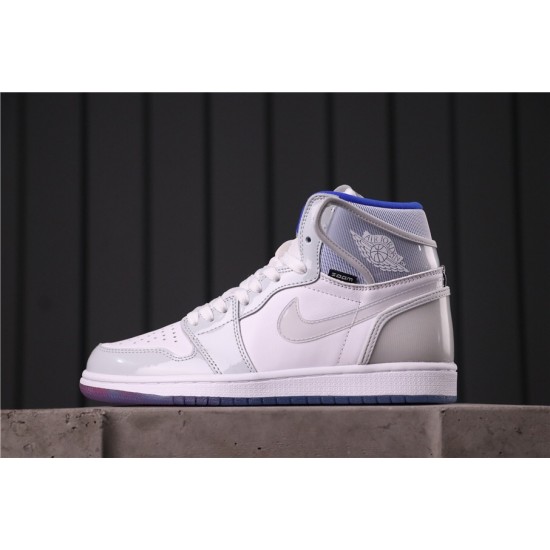 Air Jordan 1 High "Racer Blue" CK6637-104 šedá Bílá