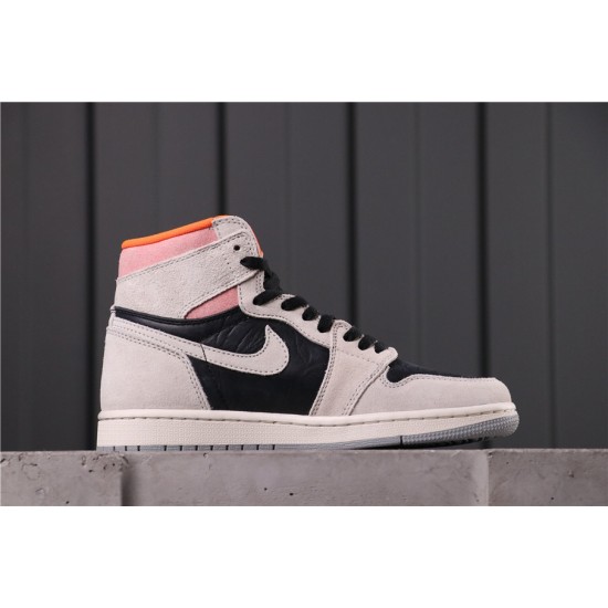 Air Jordan 1 High "Neutral Grey" 555088-018 šedá černá růžová