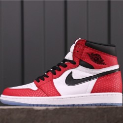 Air Jordan 1 High OG "Origin Story" 555088-602 červená Bílá černá