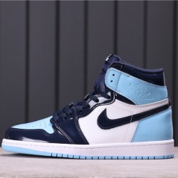 Air Jordan 1 High "UNC Patent" CD0461-401 Modrá černá Bílá