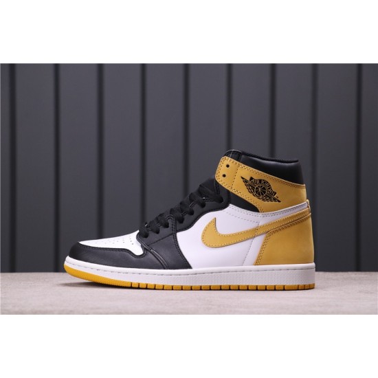 Air Jordan 1 Retro High "Yellow Ochre" 555088-109 žlutá černá Bílá