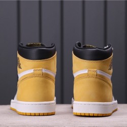 Air Jordan 1 Retro High "Yellow Ochre" 555088-109 žlutá černá Bílá