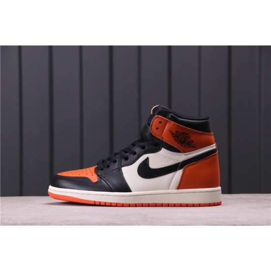 Air Jordan 1 "Shattered Backboard" 555088-005 Oranžová černá Bílá