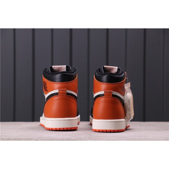 Air Jordan 1 "Shattered Backboard" 555088-005 Oranžová černá Bílá