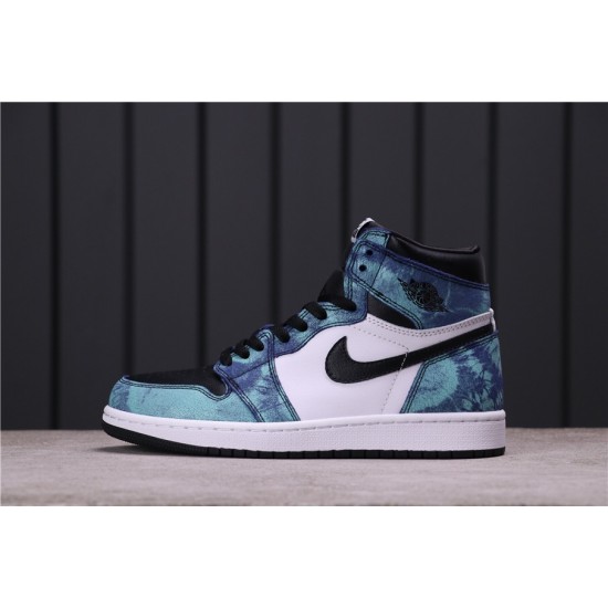 Air Jordan 1 "Tie-Dye" CD0461-100 Modrá Bílá černá