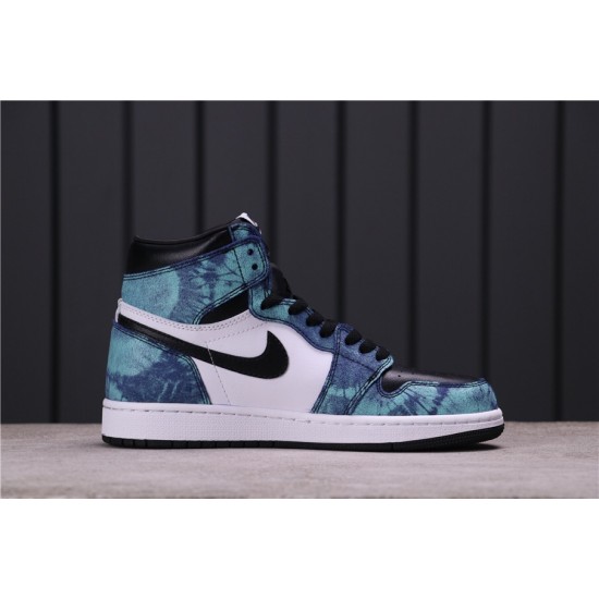 Air Jordan 1 "Tie-Dye" CD0461-100 Modrá Bílá černá