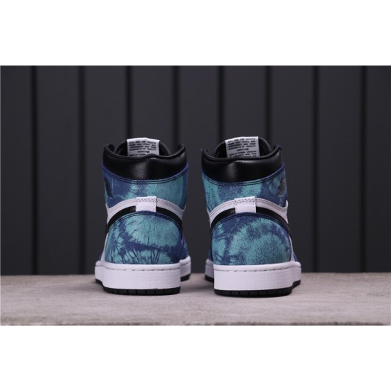 Air Jordan 1 "Tie-Dye" CD0461-100 Modrá Bílá černá