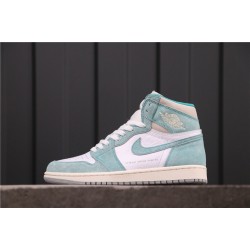 Air Jordan 1 "Turbo Green" 555088-311 Modrá Bílá