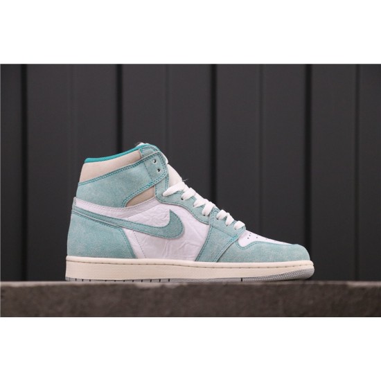 Air Jordan 1 "Turbo Green" 555088-311 Modrá Bílá