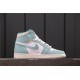 Air Jordan 1 "Turbo Green" 555088-311 Modrá Bílá