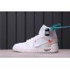 OFF-WHITE x Air Jordan 1 "White" AQ0818-100 Vše Bílé