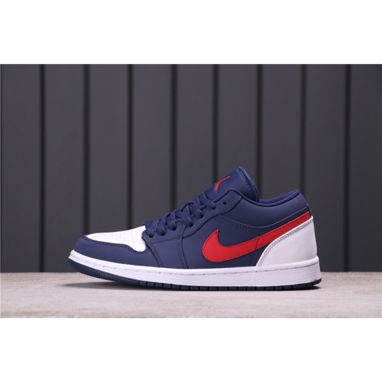 Air Jordan 1 Low "Navy University Red" CZ8454-400 Bílá Modrá červená