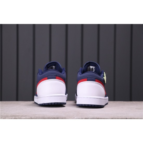 Air Jordan 1 Low "Navy University Red" CZ8454-400 Bílá Modrá červená