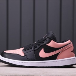 Air Jordan 1 Low 553558-034 Růžová černá