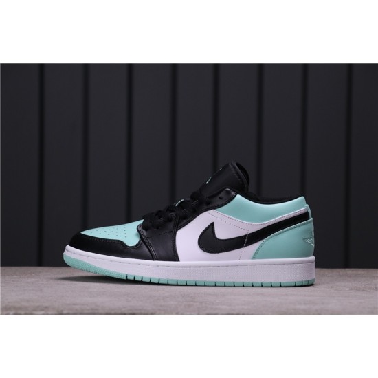 Air Jordan 1 Low "Emerald Rise" 553558-117 Zelená Bílá černá