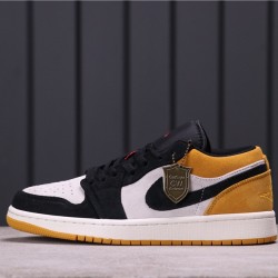 Air Jordan 1 Low "University Gold" 553558-127 žlutá Bílá černá