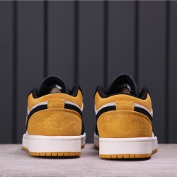 Air Jordan 1 Low "University Gold" 553558-127 žlutá Bílá černá