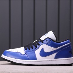 Air Jordan 1 Low Hyper Royal 553558-401 Modrá Bílá