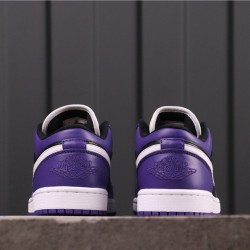 Air Jordan 1 Low 553558-501 Purple Black White