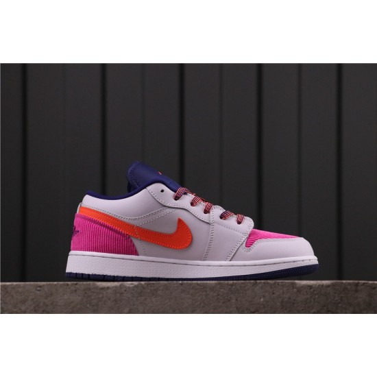 Dámské Air Jordan 1 Low "Pink Corduroy" 554723-502 šedá růžová