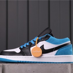 Air Jordan 1 Low BHM "Laser Blue" CK3022-004 Bílá Modrá černá