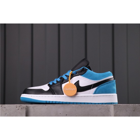 Air Jordan 1 Low BHM "Laser Blue" CK3022-004 Bílá Modrá černá