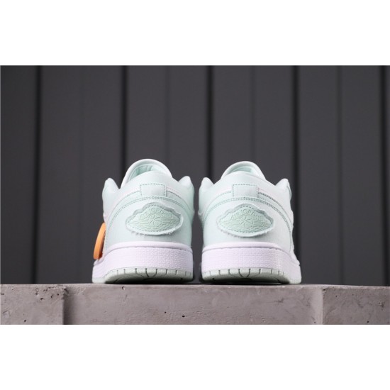 Air Jordan 1 Low BHM "EQUALITY" CV1381-003 White Light Green