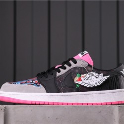 Air Jordan 1 Low BHM "EQUALITY" CW0481-006 růžová černá Bílá