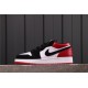 Air Jordan 1 Low "Black Toe" 553558-116 Red Black White