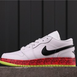 Dámské Air Jordan 1 Low CV9548-100 White Black Red