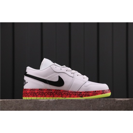 Dámské Air Jordan 1 Low CV9548-100 White Black Red