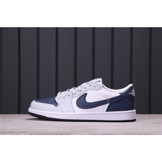 Air Jordan 1 Low CW8576-200 White Dark Blue