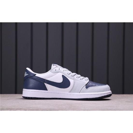 Air Jordan 1 Low CW8576-200 White Dark Blue