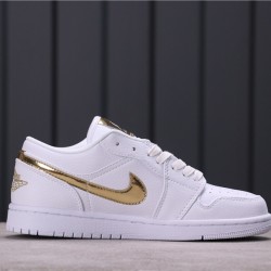 Air Jordan 1 Low „Metallic Gold“ CZ4776-100 Bílé Zlato