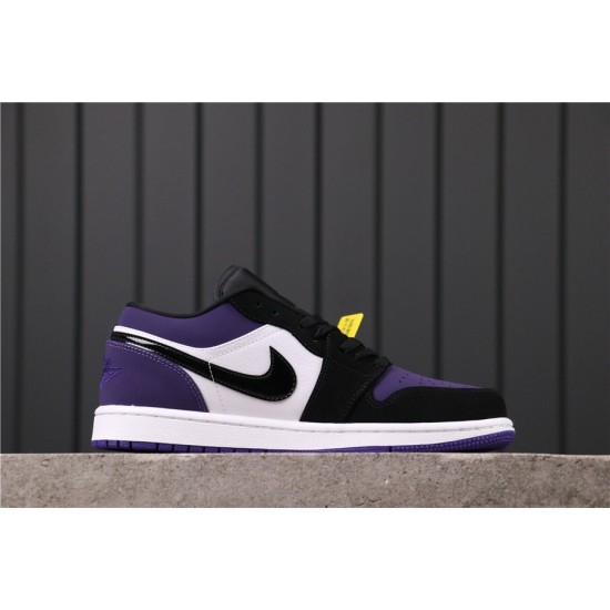 Air Jordan 1 Low "Court Purple" 553558-125 Purple White Black