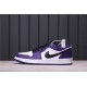 Air Jordan 1 Low "Court Purple" 553558-500 Purple Black White