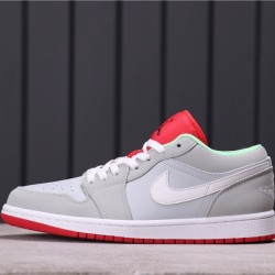 Air Jordan 1 Low "VHare" 553558-021 šedá růžová Bílá