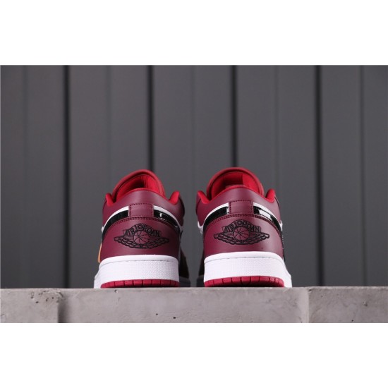 Air Jordan 1 Low "Noble Red" 553558-604 červená Bílá černá