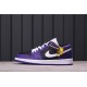 Air Jordan 1 Low Releasing Brzy v Purple and Black 553558-501 Purple Black White