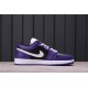 Air Jordan 1 Low Releasing Brzy v Purple and Black 553558-501 Purple Black White