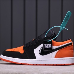 Air Jordan 1 Low "Shattered Backboard" 553558-128 Oranžová černá Bílá