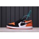 Air Jordan 1 Low "Shattered Backboard" 553558-128 Oranžová černá Bílá