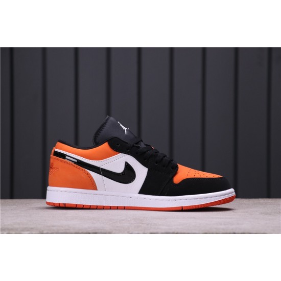 Air Jordan 1 Low "Shattered Backboard" 553558-128 Oranžová černá Bílá