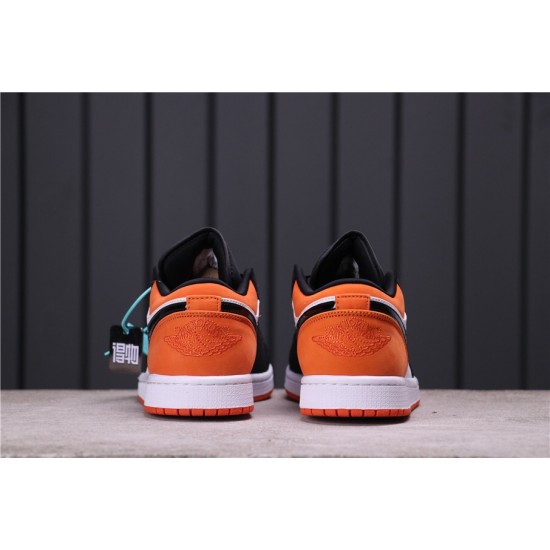 Air Jordan 1 Low "Shattered Backboard" 553558-128 Oranžová černá Bílá