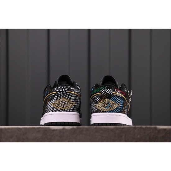 Air Jordan 1 Low BHM CW5580-001 hnědá černá