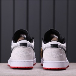 CLOT x Air Jordan 1 Low "Fearless" CU2804-100 Bílá Černá Červená