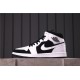 Air Jordan 1 Mid "White / Black" 554724-113 White Black