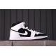 Air Jordan 1 Mid "White / Black" 554724-113 White Black