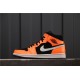 Air Jordan 1 Mid "Orange / Black" 554724-062 Oranžová Černá Bílá