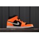 Air Jordan 1 Mid "Orange / Black" 554724-062 Oranžová Černá Bílá